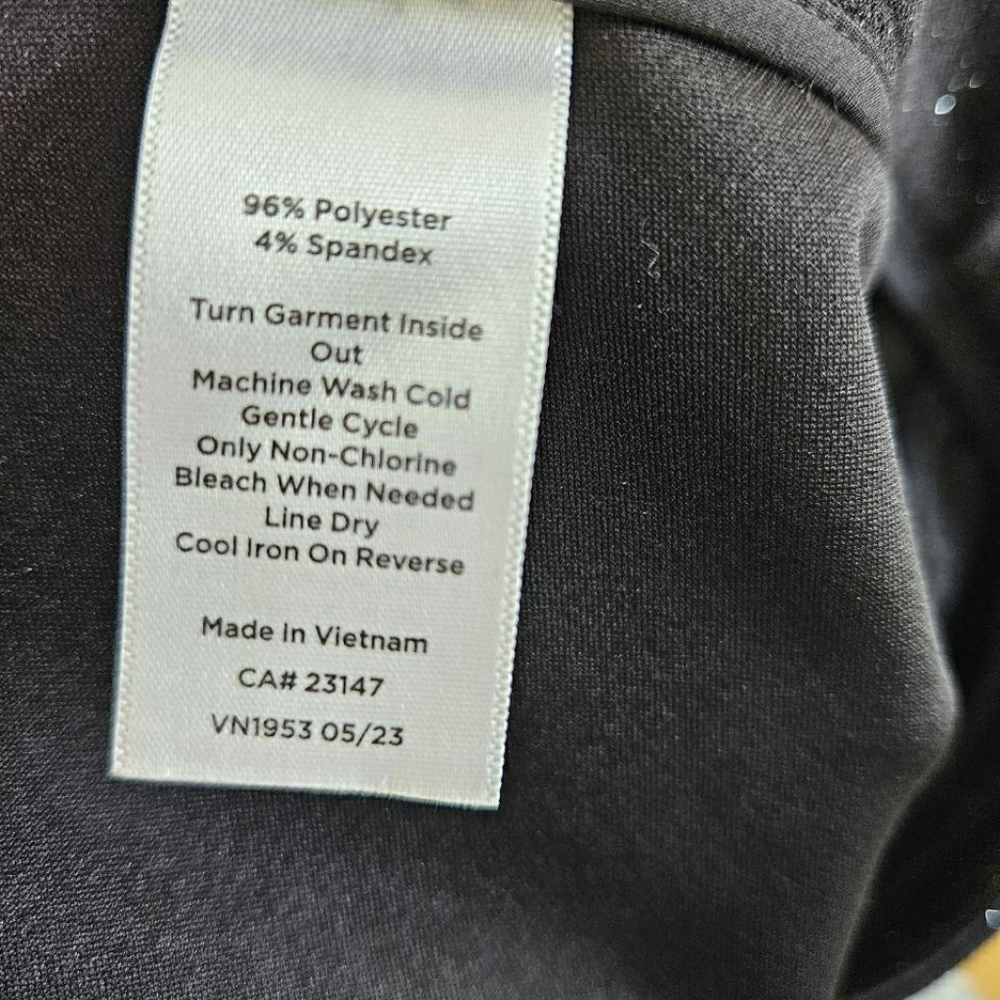 Talbots Black Glitter Sparkle Wide-Leg Pants 12 - Picture 8 of 10